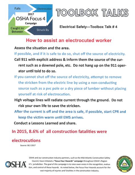 electrical tool box talk topics|electrical toolbox talks free download.